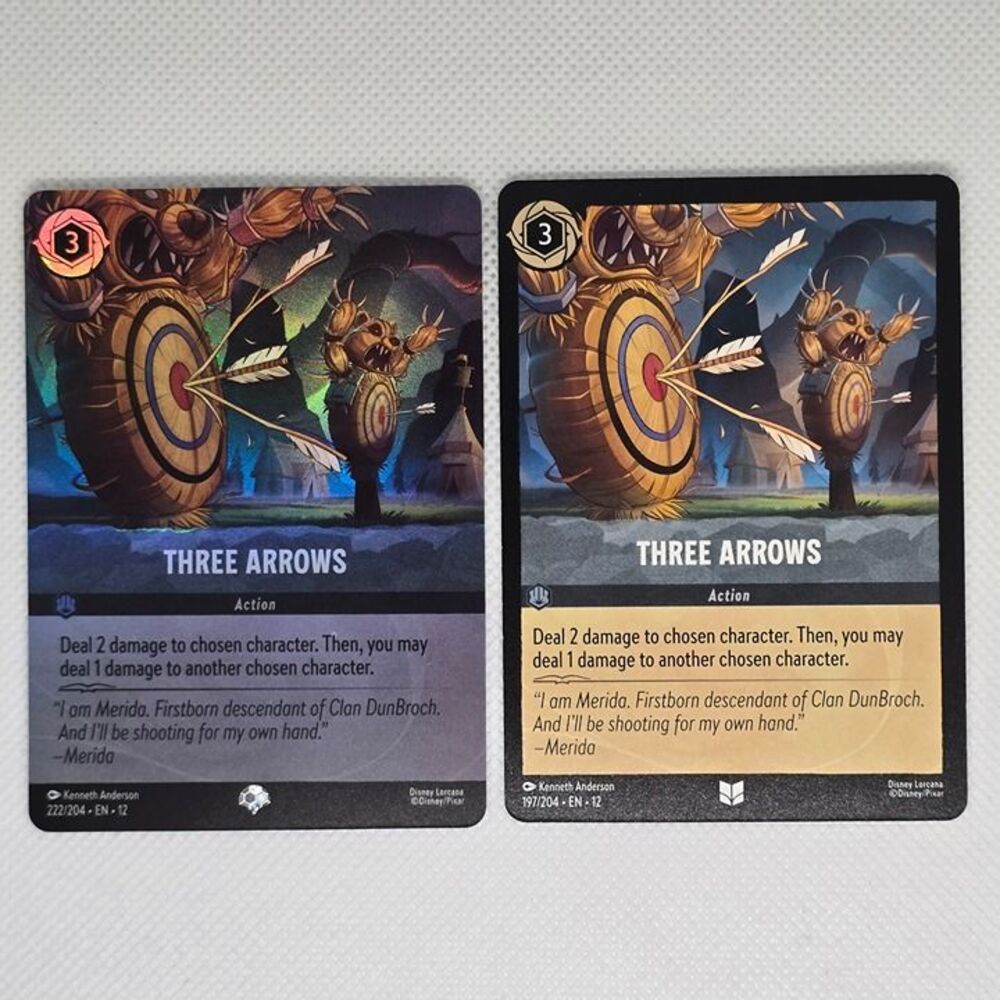 Three Arrows 222 & 197 Lorcana Wilds Unknown Disney